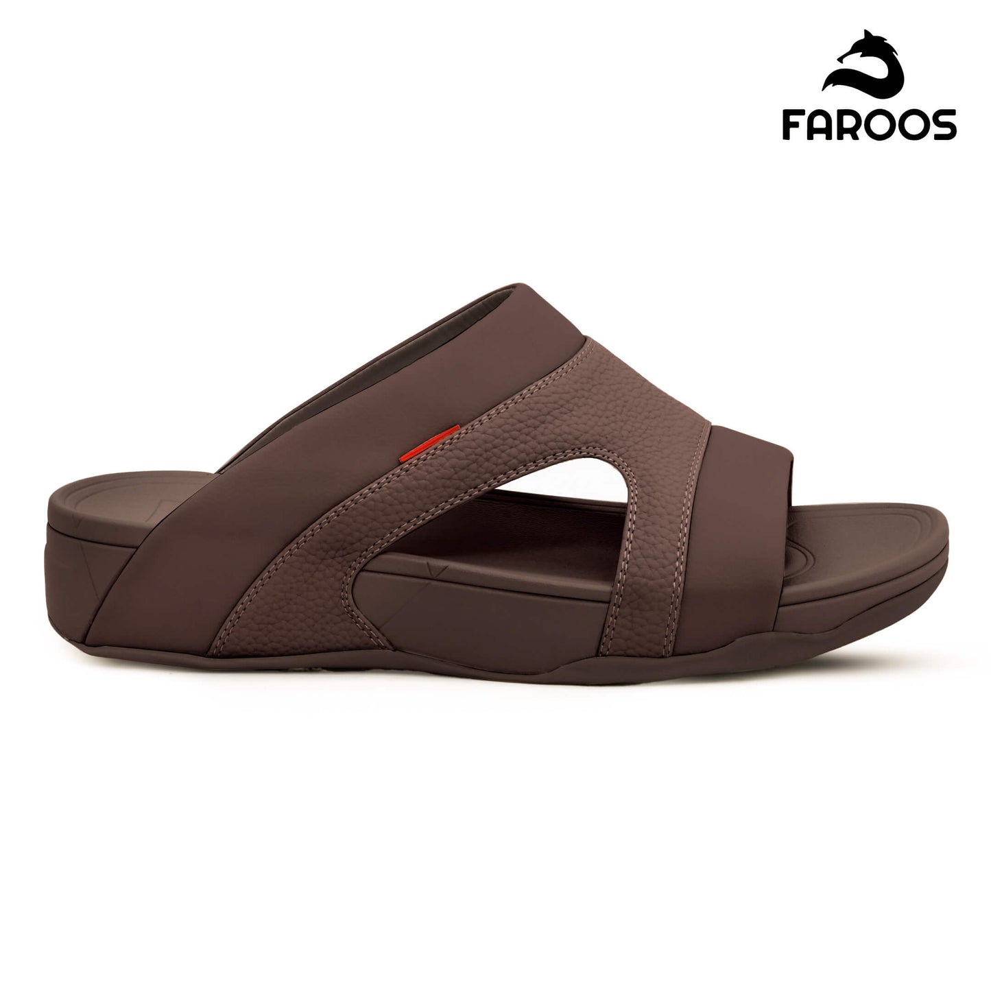 Faroos[F448]M148 Brown Gents Arabic Sandal