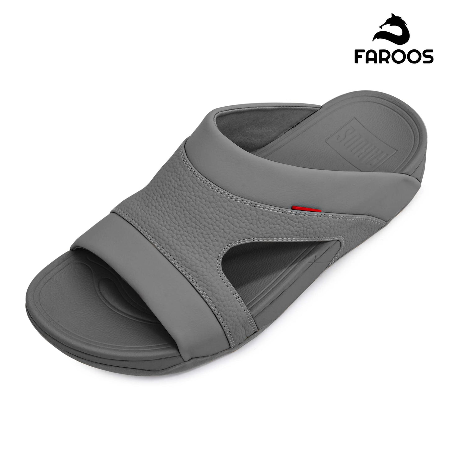 Faroos[F450]M148 Gray Gents Arabic Sandal