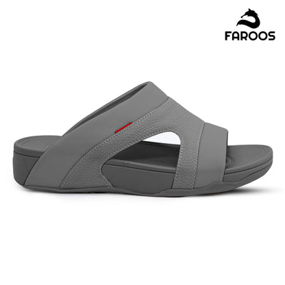 Faroos[F450]M148 Gray Gents Arabic Sandal