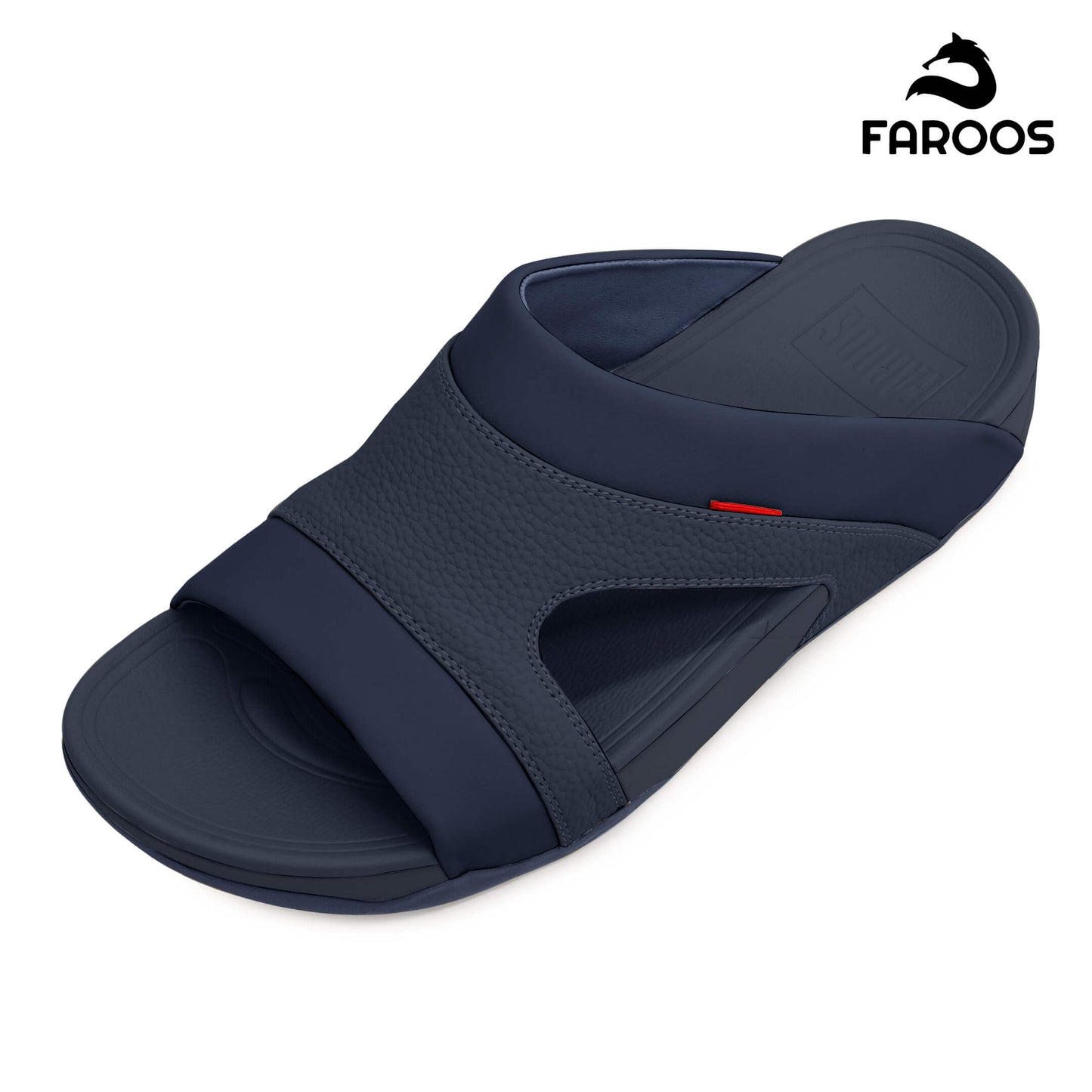 Faroos[F451]M148 Navy Gents Arabic Sandal