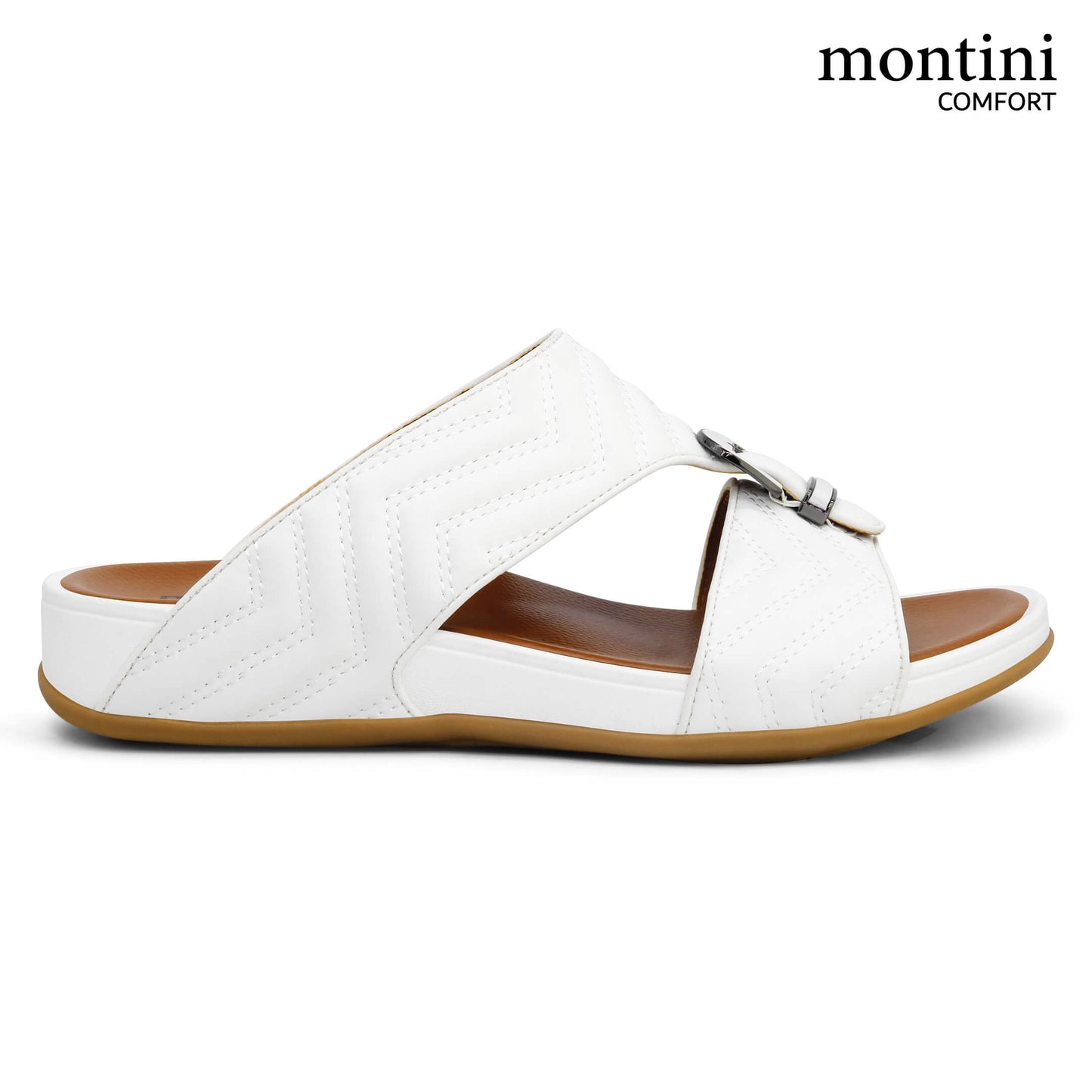 Montini M026(C85) White Gents Arabic Sandal