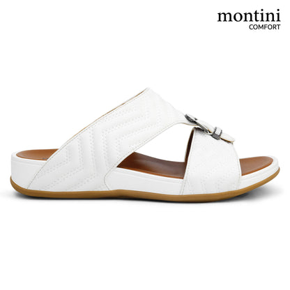 Montini M026(C85) White Gents Arabic Sandal