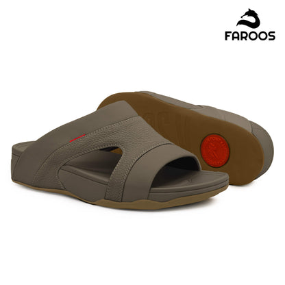 Faroos[F452]M148 Truffle Gents Arabic Sandal