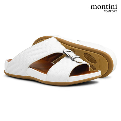 Montini M026(C85) White Gents Arabic Sandal