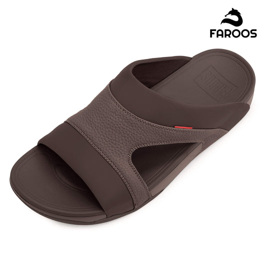 Faroos[F434]M138 Brown Gents Arabic Sandal