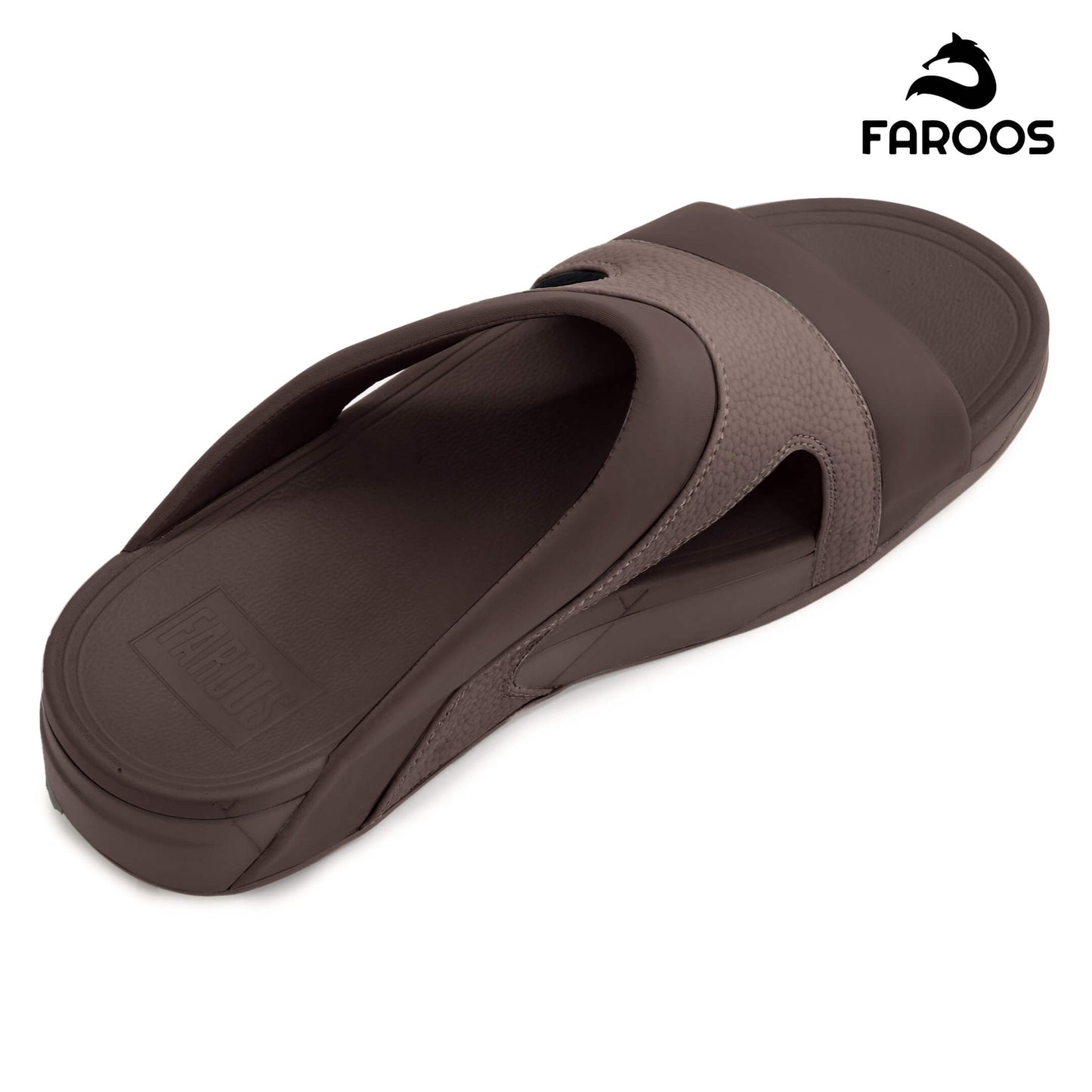 Faroos[F434]M138 Brown Gents Arabic Sandal