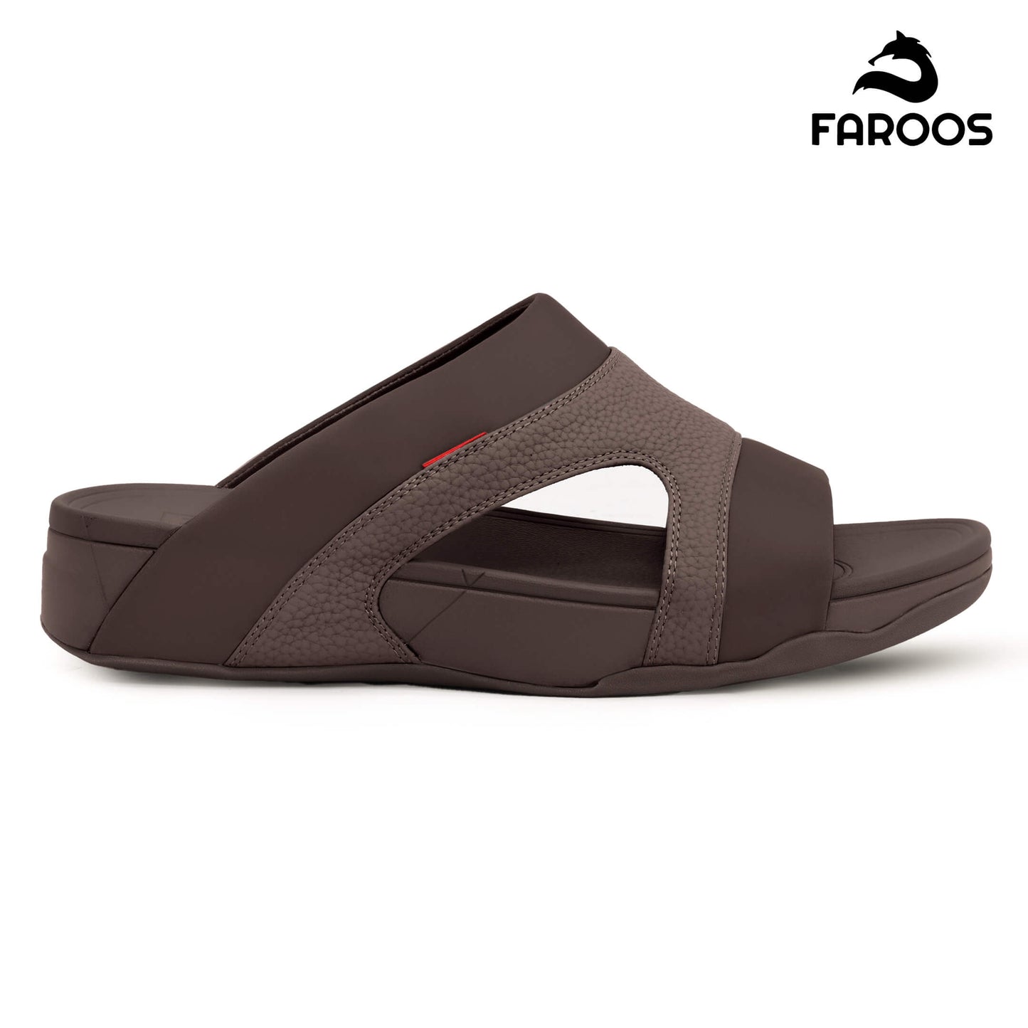Faroos[F434]M138 Brown Gents Arabic Sandal