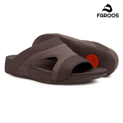Faroos[F434]M138 Brown Gents Arabic Sandal