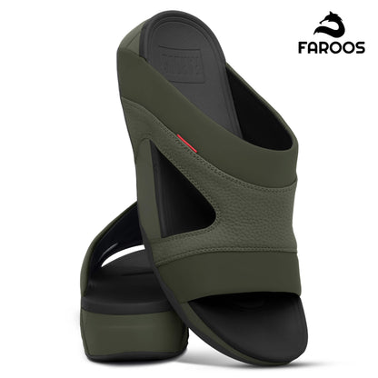 Faroos[F437]M138 Green Gents Arabic Sandal