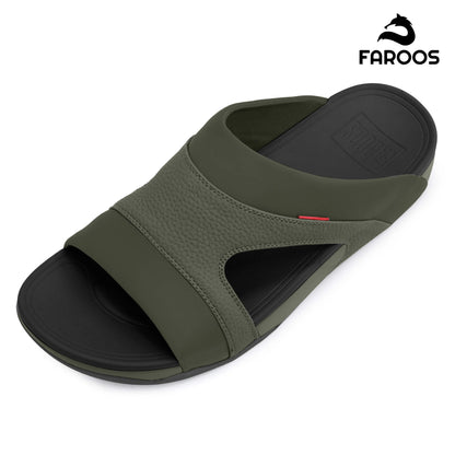 Faroos[F437]M138 Green Gents Arabic Sandal