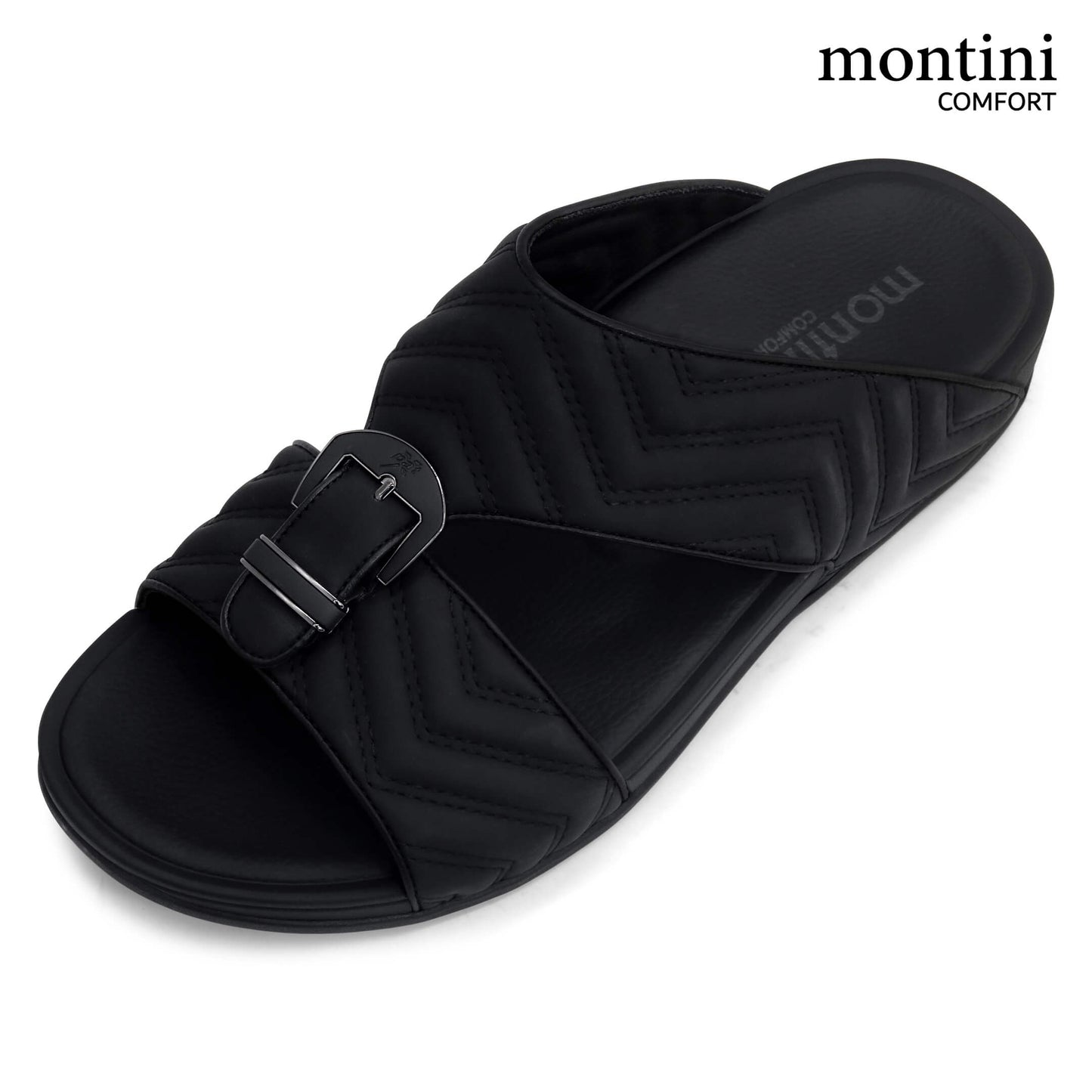 Montini M026(C86) Black Gents Arabic Sandal