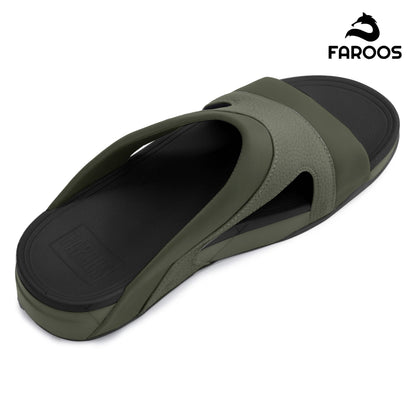 Faroos[F437]M138 Green Gents Arabic Sandal