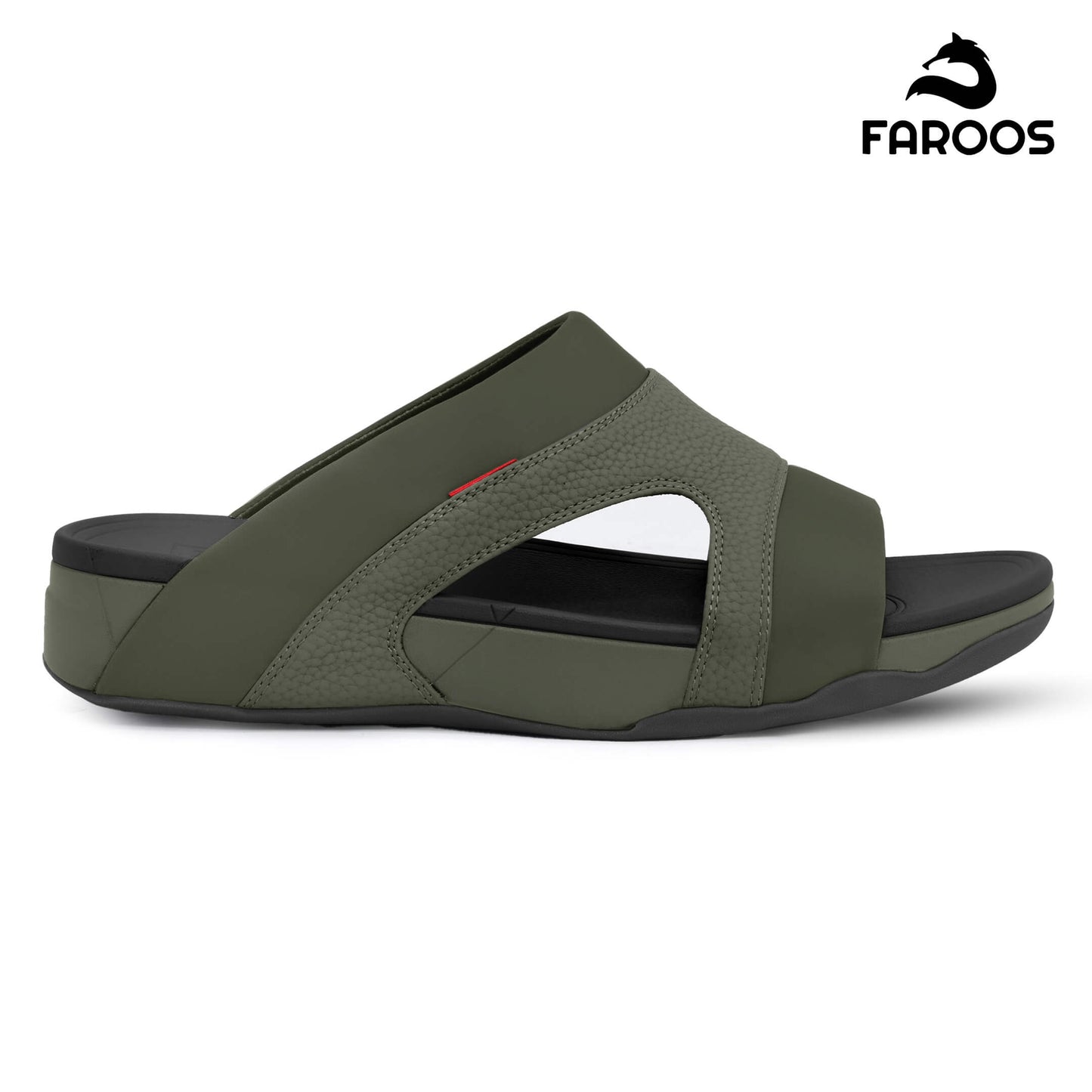 Faroos[F437]M138 Green Gents Arabic Sandal