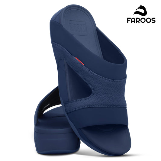 Faroos[F438]M138 Navy Gents Arabic Sandal