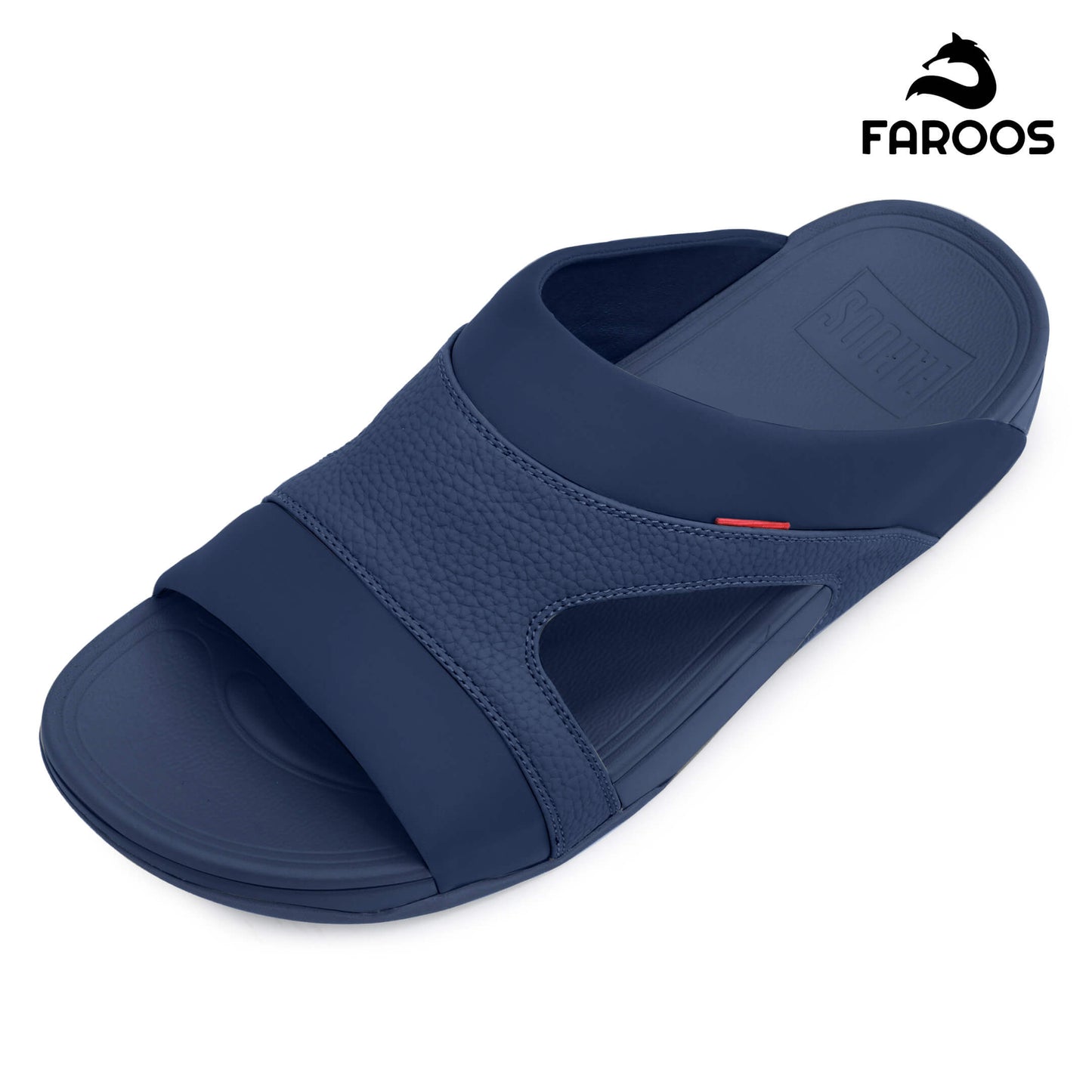 Faroos[F438]M138 Navy Gents Arabic Sandal