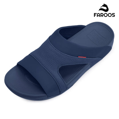 Faroos[F438]M138 Navy Gents Arabic Sandal