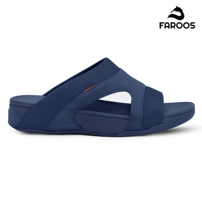 Faroos[F438]M138 Navy Gents Arabic Sandal