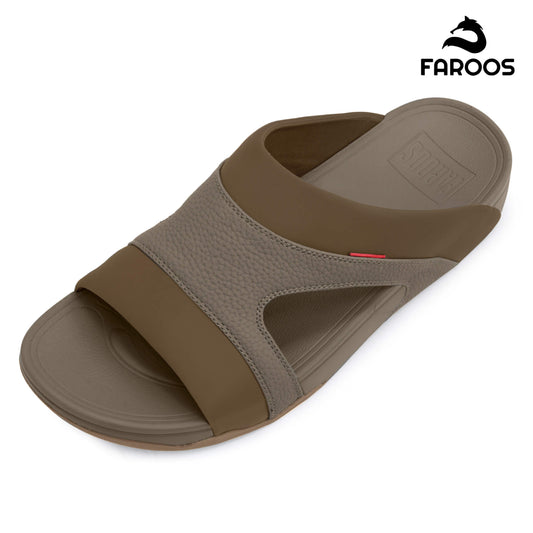 Faroos[F439]M138 Truffle Gents Arabic Sandal