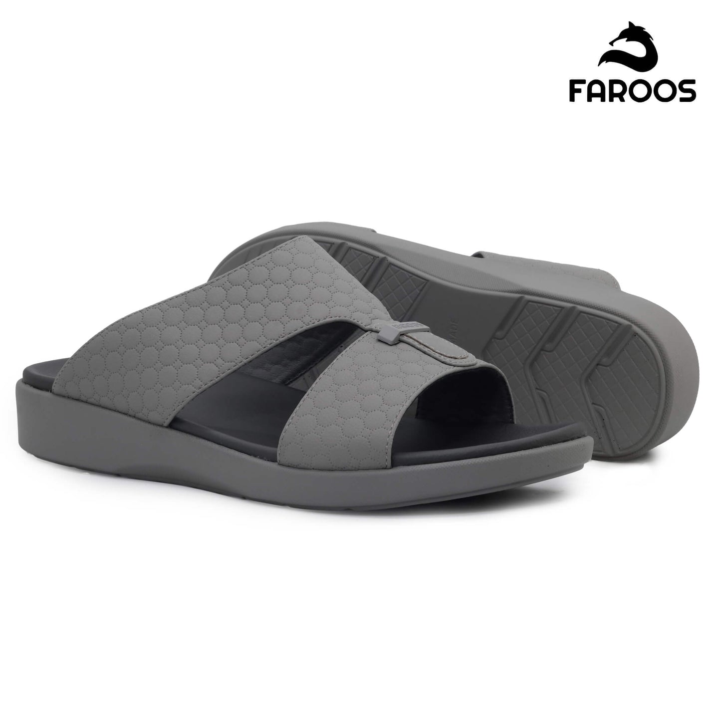Faroos[F517]M292 صندل عربي رمادي للرجال