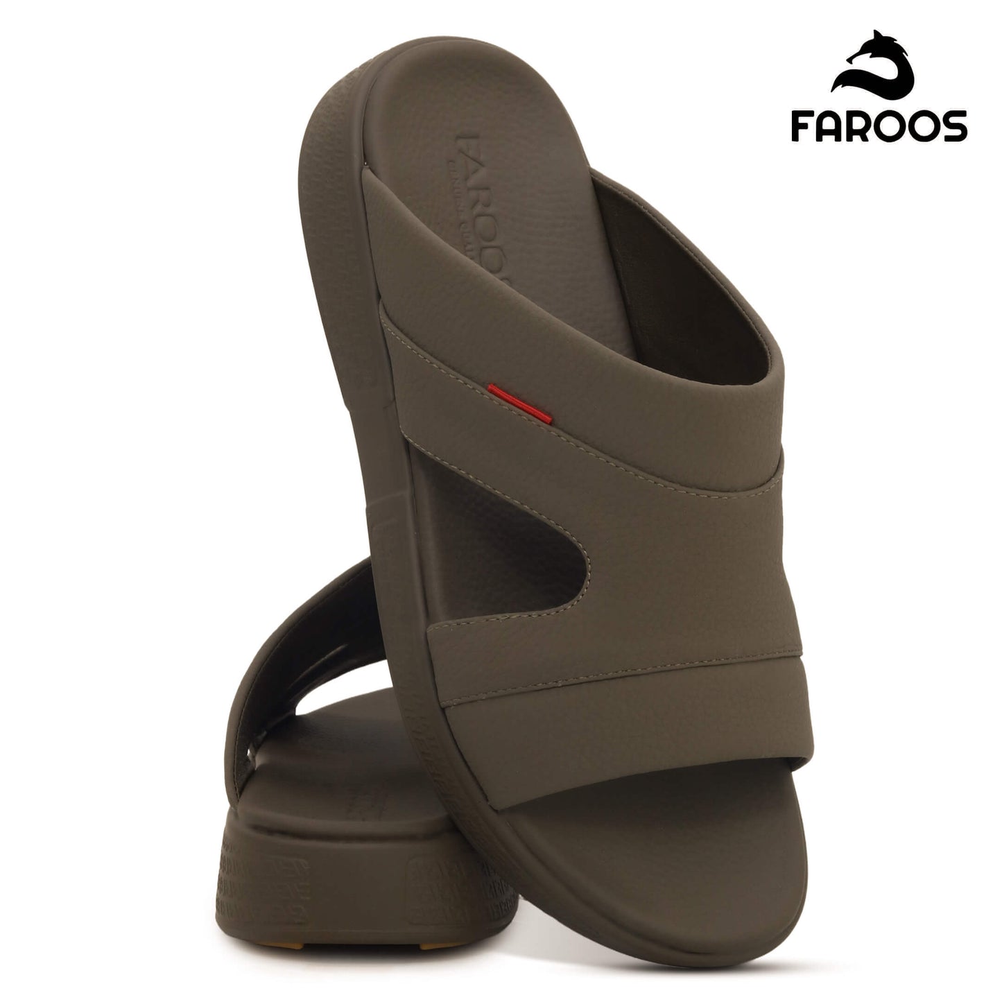 Faroos[F515]M099 Truffle Gents Arabic Sandal