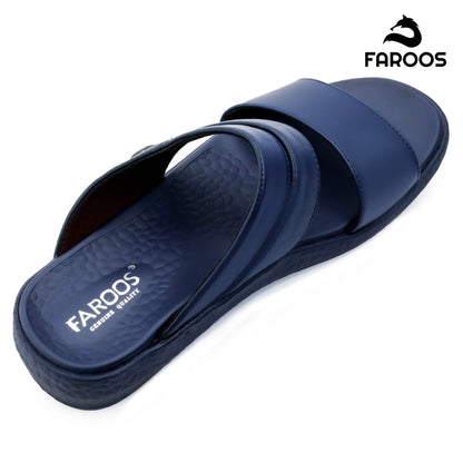 Faroos[F236]M053 Navy Gents Arabic Sandal