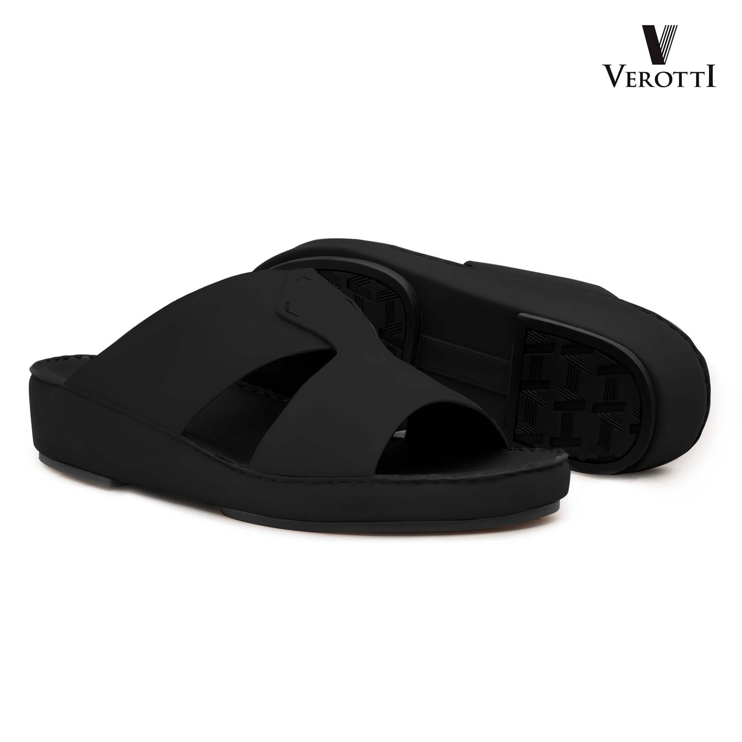 Verotti[X471]VTS-103 Full black Gents Arabic Sandal