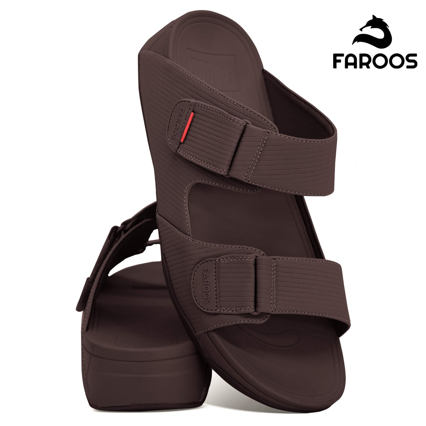 Faroos[F292]M126 Brown Gents Arabic Sandal
