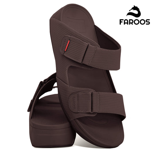 Faroos[F292]M126 Brown Gents Arabic Sandal
