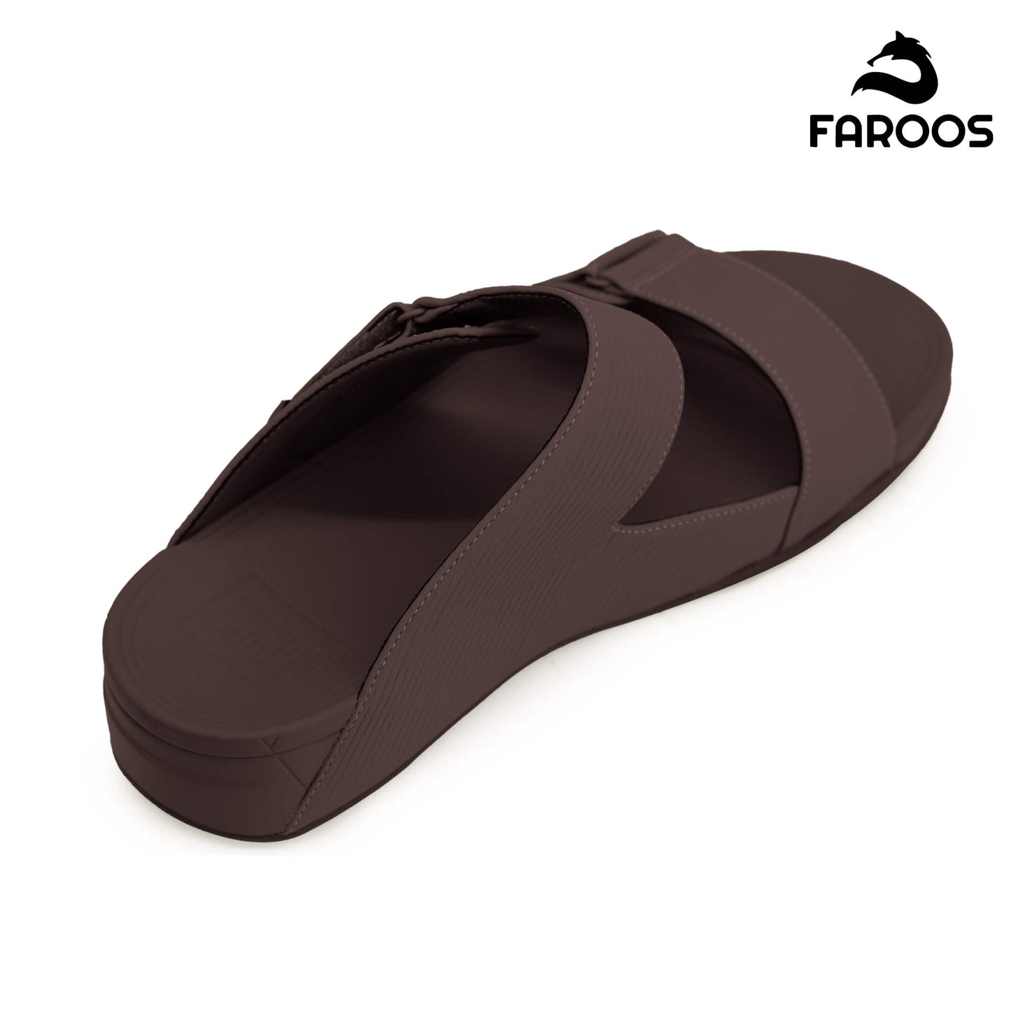 Faroos[F292]M126 Brown Gents Arabic Sandal