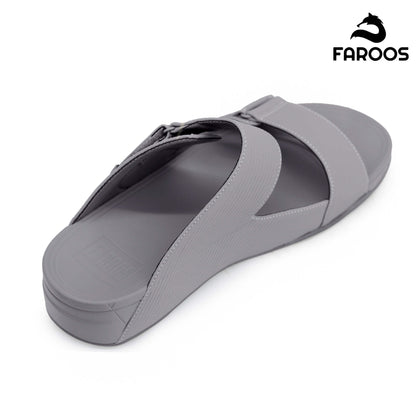 Faroos[F293]M126 Light Gray Gents Arabic Sandal