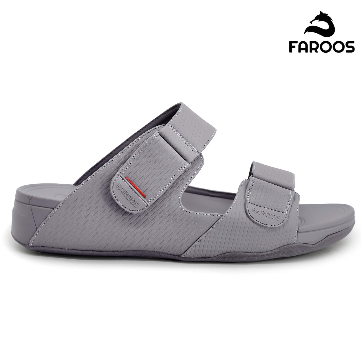 Faroos[F293]M126 Light Gray Gents Arabic Sandal