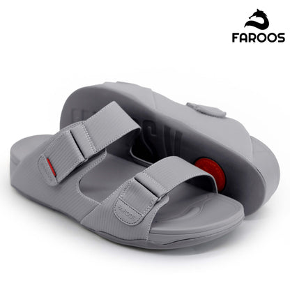 Faroos[F293]M126 Light Gray Gents Arabic Sandal
