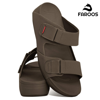 Faroos[F295]M126 Olive Gents Arabic Sandal