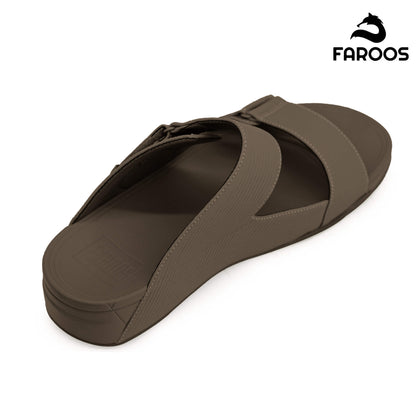 Faroos[F295]M126 Olive Gents Arabic Sandal