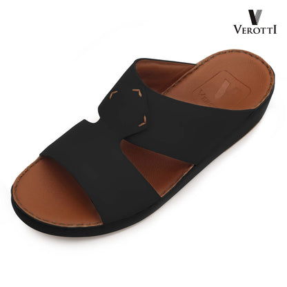Verotti[X472]VTS-103 black Tan Gents Arabic Sandal