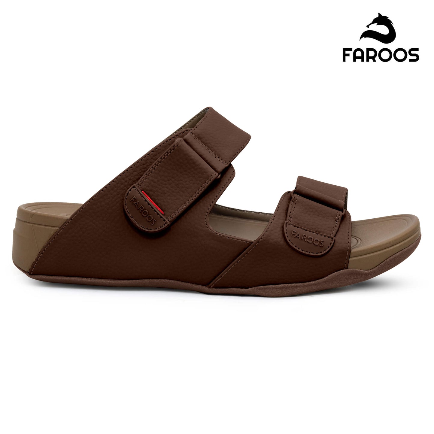 Faroos[F356]M124 Brown Gents Arabic Sandal