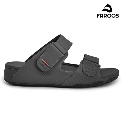Faroos[F296]M126 Dark Gray Gents Arabic Sandal