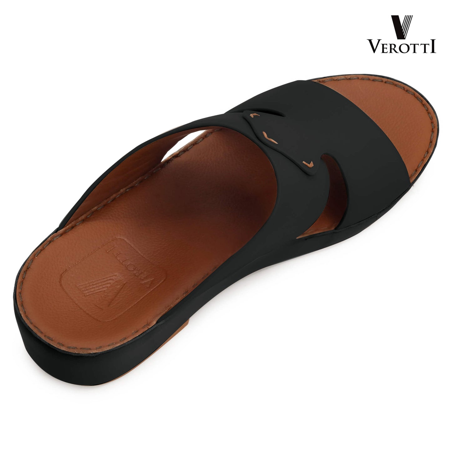Verotti[X472]VTS-103 black Tan Gents Arabic Sandal