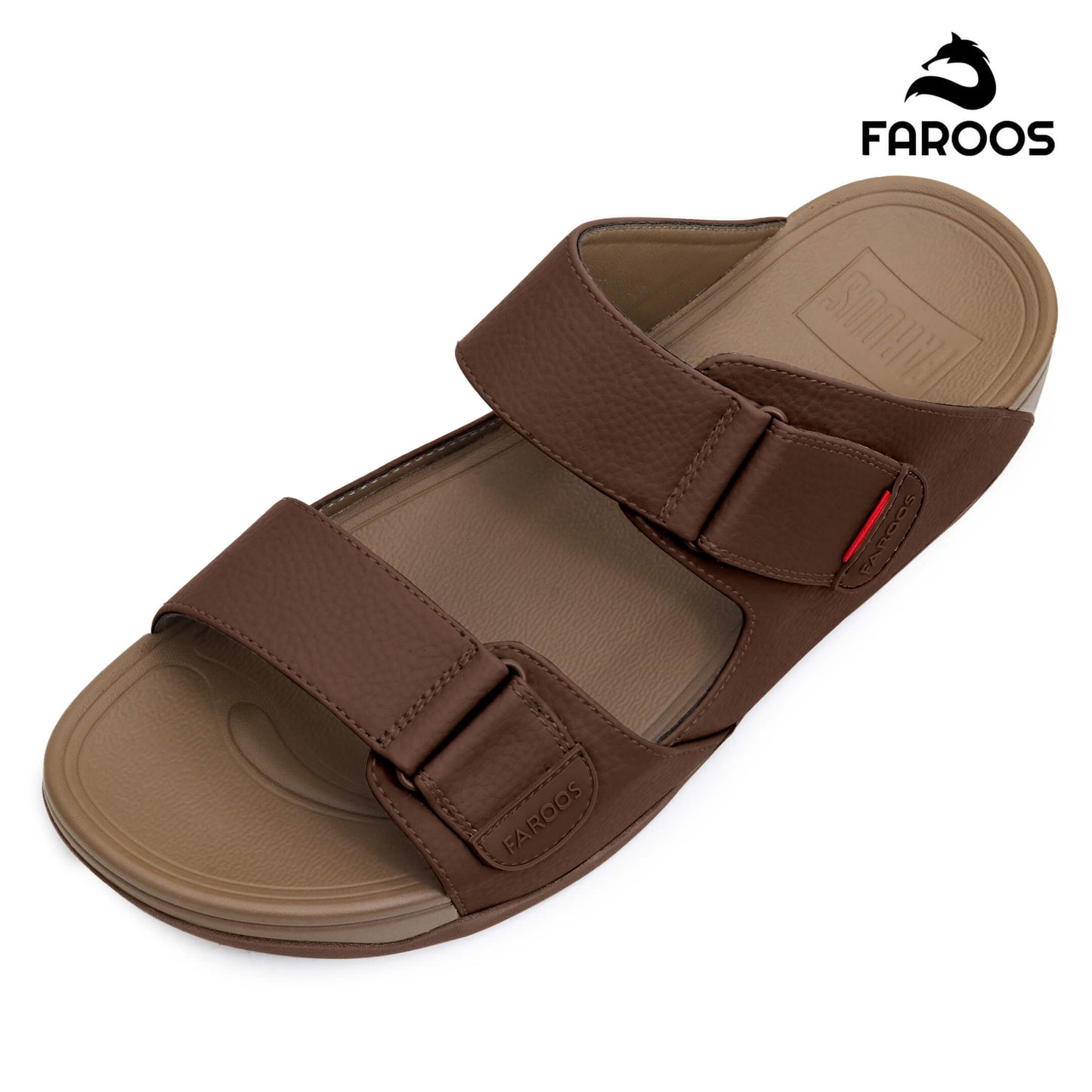 Faroos[F356]M124 Brown Gents Arabic Sandal
