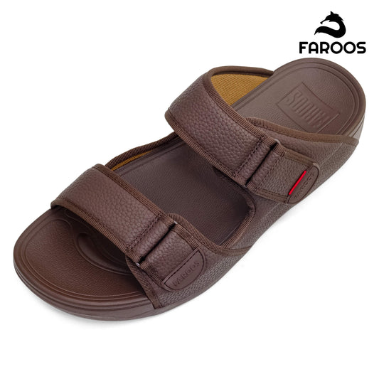 Faroos[F458]M129 Brown Gents Arabic Sandal