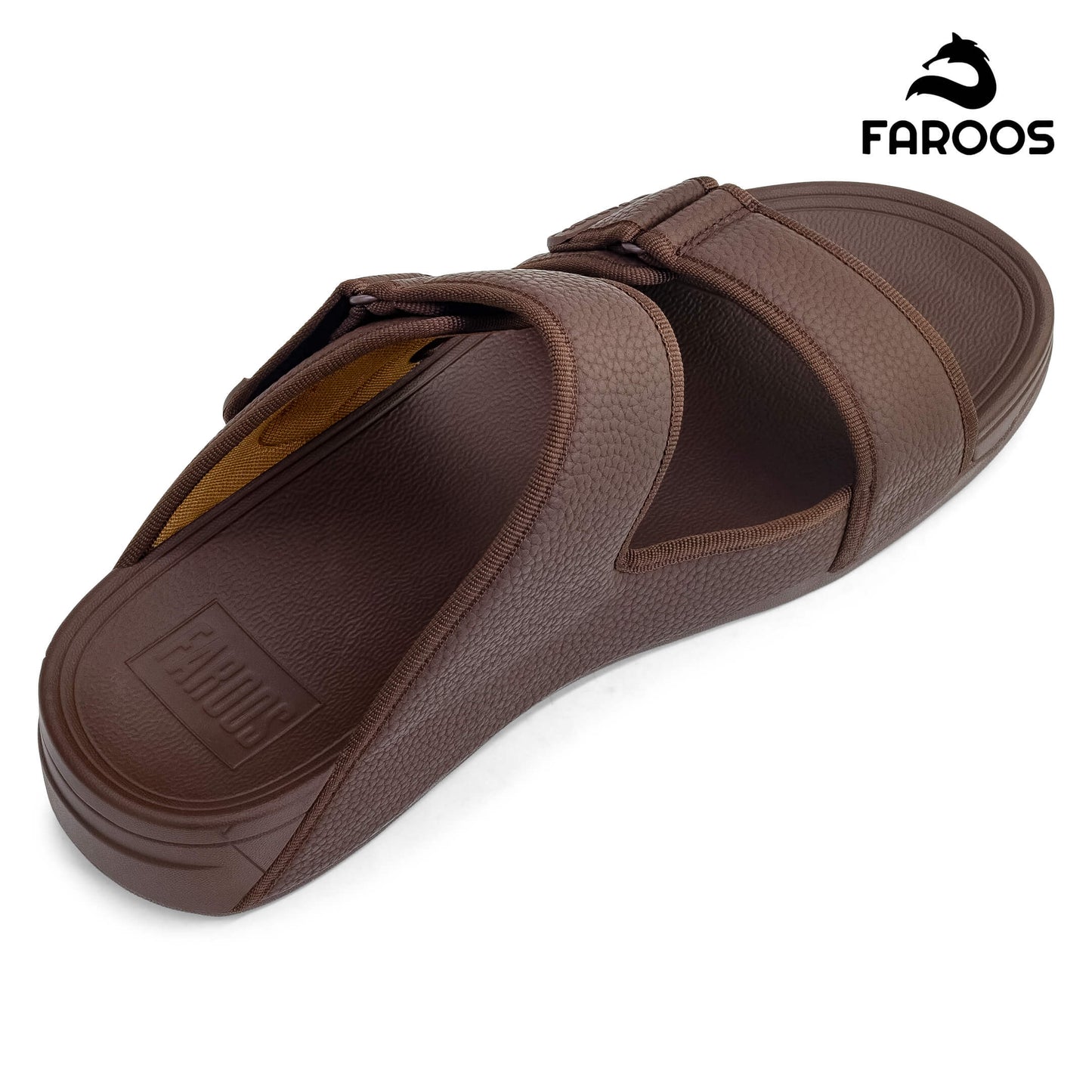Faroos[F458]M129 Brown Gents Arabic Sandal
