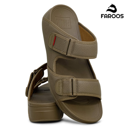 Faroos[F460]M129 Truffle Gents Arabic Sandal