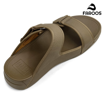 Faroos[F460]M129 Truffle Gents Arabic Sandal