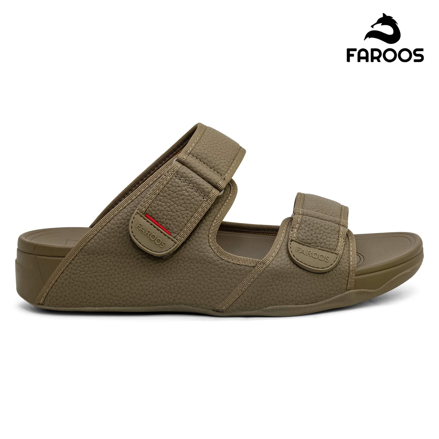 Faroos[F460]M129 Truffle Gents Arabic Sandal
