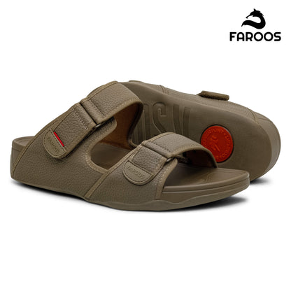 Faroos[F460]M129 Truffle Gents Arabic Sandal