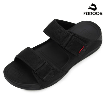 Faroos[F528]M105 Full Black Gents Arabic Sandal