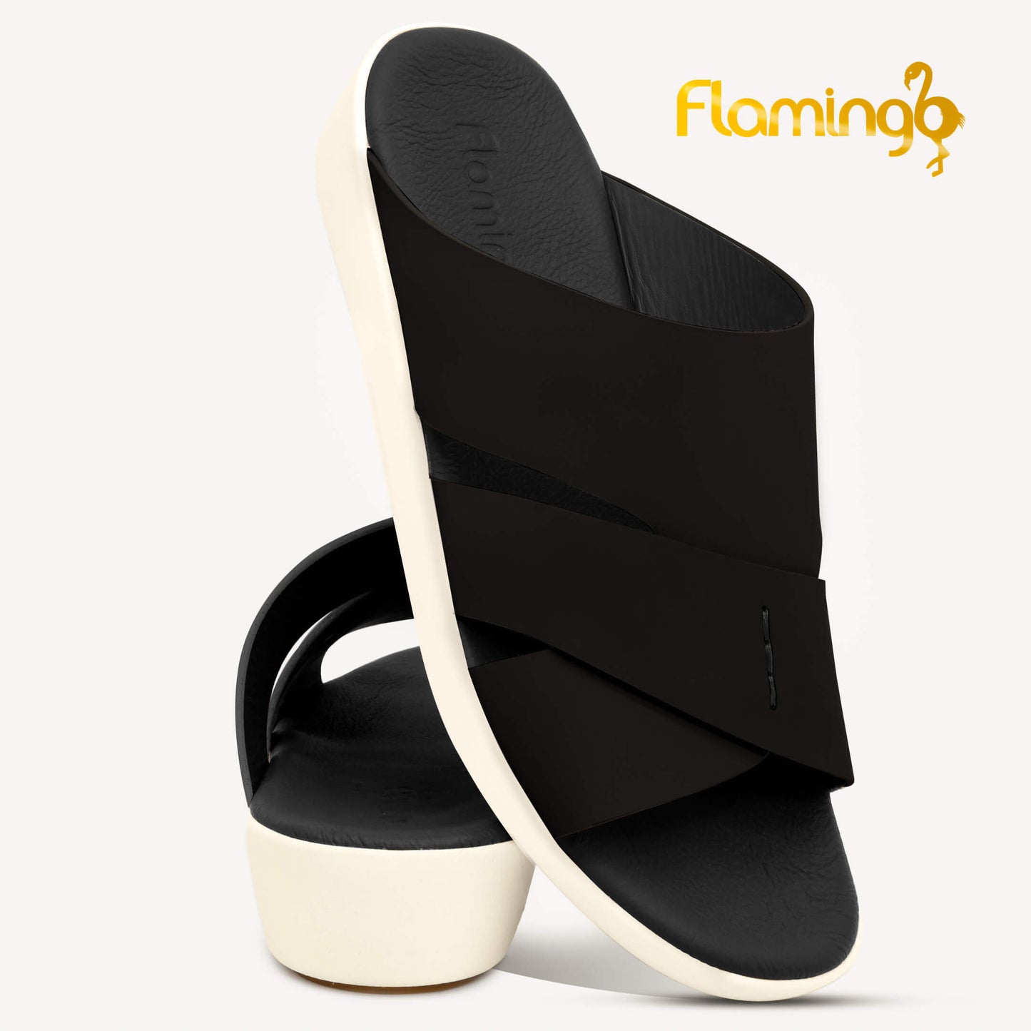 Flamingo[FG113]817 Black Gents Arabic Sandal
