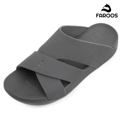 Faroos[F265]M106 Gray Gents Arabic Sandal