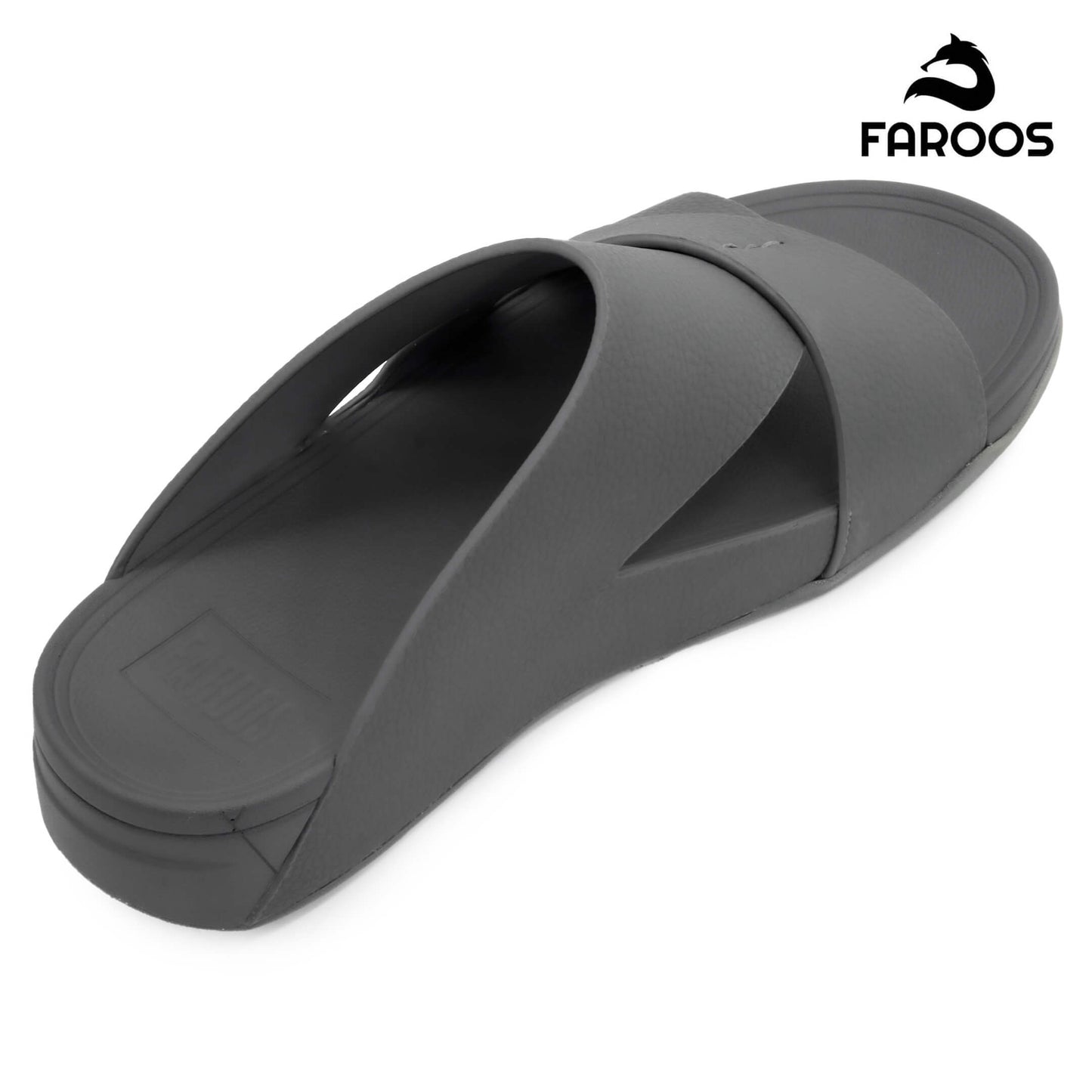 Faroos[F265]M106 Gray Gents Arabic Sandal