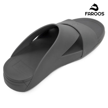 Faroos[F265]M106 Gray Gents Arabic Sandal